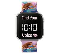 Disney La Petite Sirène LMM4036 Montre numérique LED avec bracelet imprimé, Imprimé rose, Sangle
