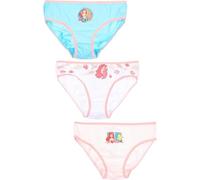 Disney La Petite Sirène Lot de 3 slips Ariel pour fille 100% coton, rose, 6-8 ans