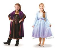 DISNEY La Reine des Neiges 2 Bipack déguisements classiques Elsa et Anna 2 7/8 ans