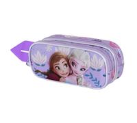 Disney La Reine des Neiges 2 (Frozen 2) Beauty-Trousse 3D Double, Lilas, 22 x 10 cm