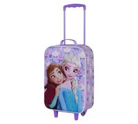 Disney La Reine des Neiges 2 (Frozen 2) Beauty-Valise à roulettes Soft 3D, Lilas, 17 x 33 x 52 cm, Capacité 26 L
