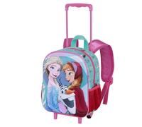 Disney La Reine des Neiges 2 (Frozen 2) Family-Sac à dos 3D à Roulettes Petit, Bleu, 26 x 34 cm, Capacité 7 L
