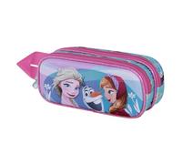 Disney La Reine des Neiges 2 (Frozen 2) Family-Trousse 3D Double, Bleu, 22 x 10 cm