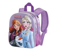 Disney La Reine des Neiges 2 (Frozen 2) Friends-Sac à Dos 3D Petit, Fuchsia, 26 x 31 cm, Capacité 8,5 L