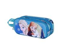 Disney La Reine des Neiges 2 (Frozen 2) Lovely-Trousse 3D Double, Turquoise, 22 x 9,5 cm