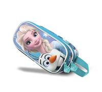 Disney Trousse 3D Double La Reine des Neiges 2 (Frozen 2) Sparkle Bleu 22 x 10 cm