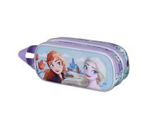 Disney La Reine des Neiges 2 (Frozen 2) Spring-Trousse 3D Double, Bleu, 22 x 10 cm