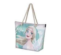 Disney La Reine des Neiges 2 (Frozen 2) Summer-Sac de Plage Soleil, Bleu, 52 x 37 cm