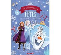 Disney La Reine des Neiges 2 - Mes décorations de fêtes à colorier et découper - Bloc de coloriage et découpage - Dès 4 ans