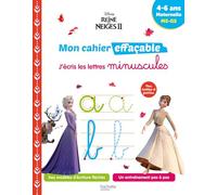 Disney - La Reine des neiges 2 - Mon cahier effaçable - J'écris les lettres minuscules (4-6 ans)