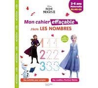 Disney - La Reine des Neiges 2 - Mon cahier effaçable - J'écris les nombres (3-6 ans) - Collectif - Hachette Education - broché - Scolaire / Universitaire