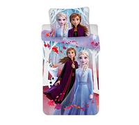 Disney La Reine des Neiges 2 Parure de lit Housse de Couette et sa taie d'oreiller 100% Coton 140 x 200 cm + 60 x 80 cm