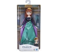 DISNEY LA REINE DES NEIGES 2 - Poupée mannequin Anna Reine - robe, chaussures et longs cheveux roux - pour enfants - dès 3 ans