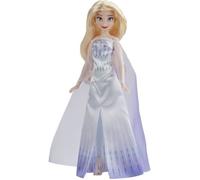 DISNEY LA REINE DES NEIGES 2 - Poupée mannequin Elsa Reine - robe, chaussures et longs cheveux blonds - pour enfants - dès 3 ans