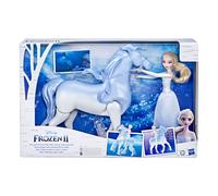 Disney La Reine Des Neiges 2 - Poupée Princesse Elsa 30 Cm Et Son Cheval Nokk Interactif 23cm