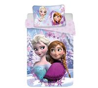 Disney La Reine des Neiges Anna Elsa Parure de lit 1 Place et 1 taie d'oreiller 140 x 200 cm Coton