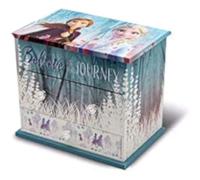 Disney La Reine des Neiges Boîte à bijoux musicale 3 tiroirs 2 Organisateurs de bijoux pour armoire Rangement de décorations Festivales Articles pour la maison Unisexe Adulte, Multicolore,unique