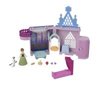 Disney La Reine des Neiges Château d’Anna Coffret Histoire maison de poupée avec petite poupée, Olaf et 7 accessoires, jouet inspiré des films La Reine des Neiges de Disney, JDP65