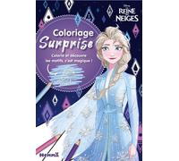 Disney La Reine des Neiges - Coloriage surprise - Bloc de coloriage magique - Dès 4 ans