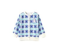 Disney La Reine des Neiges Elsa Anna Princess Pull de Noël à manches longues et col rond 2-6 ans, Blanc Elsa, 4-5 ans