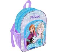 Disney La Reine des Neiges Elsa Anna Sac à dos d'école pour fille Sac à dos Deluxe avec poche avant en maille filet, multicolore, taille unique