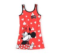Disney La Reine des Neiges Elsa Princesse Minnie Stitch Robe débardeur d'été à la plage sans manches pour fille 2-13 ans, Minnie-rouge, 4-5 ans