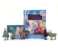 Disney La Reine des Neiges II Lecture et aventures - Livres d'activités pour enfants, livre illustré de 12 pages, 4 figurines