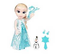 Disney La Reine des Neiges - JAKKS Pacific - Poupée Elsa Phrases et Chanson avec Accessoires - Licence Officielle du Film d'Animation - Jouet Interactif pour Enfants dès 3 Ans