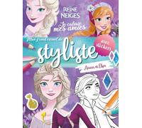 Disney La Reine des Neiges - Je colorie mes amies - Mon grand carnet de styliste - Anna et Elsa - avec stickers