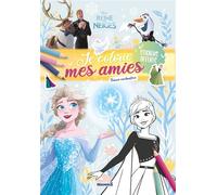 Disney La Reine des Neiges - Je colorie mes amies - Tenues enchantées - Stickers offerts - Collectif - Hemma - broché - Document jeunesse