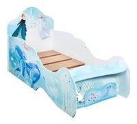 Lit enfant en forme de traîneau Disney La Reine des Neiges avec rangement en pied du lit