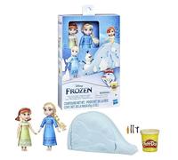 DISNEY LA REINE DES NEIGES - Magie des neiges - coffret avec pâte Play-Doh atoxique poupées jeune Anna et jeune Elsa