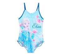Disney La Reine des Neiges Maillot de bain fille | Petits cadeaux pour enfants | Maillot de bain ELSA | Une pièce | Indispensable pour les vacances | Bikini | Natation, bleu, 104