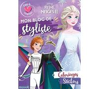 Disney La Reine des Neiges - Mon bloc de styliste - Coup de coeur créations - Elsa et Anna - Bloc stylisme et mode - Dès 5 ans