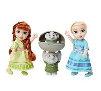 Disney La Reine des neiges Poupée Anna et Elsa avec Coffret Cadeau Surprise Trolls Chaque poupée Mesure Environ 15,2 cm de Haut - Comprend 2 Amis Troll Parfait pour Tout Fan de La Reine des neiges