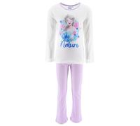 La Reine des Neiges, Pyjama Long, Fille (Blanc,8 Ans)