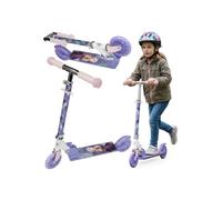 DISNEY La Reine des neiges Trottinette à deux roues avec frein jusqu'à 50 kg, pliable, réglable pour enfants 6+