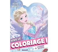 Disney La Reine des Neiges - Vive le coloriage ! (Elsa magie) - + stickers offerts - Collectif - Hemma - broché - Document jeunesse