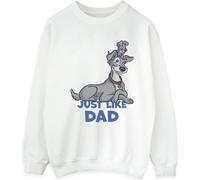 Disney - "Lady And The Tramp Just Like Dad" Sweat-shirt pour homme BI31631 (XXL) (Blanc)