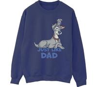 Disney - "Lady And The Tramp Just Like Dad" Sweatshirt für Herren BI31631 (S) (Marineblau)