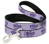Disney Laisse pour chien avec logo The Proud Family Violet 1,8 m de long 1,3 cm de large