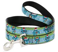 Disney Laisse pour Chien Lilo and Stitch Holiday Stitch et Scrump Poses Stripe 1,8 m de Long 3,8 cm de Large