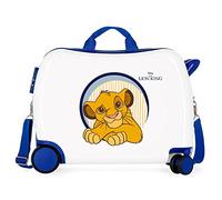 Disney Le Roi Leon Valise pour Enfant Blanc 50 x 39 x 20 cm Rigide ABS Fermeture à Combinaison latérale 34 l 1,8 kg 4 Roues