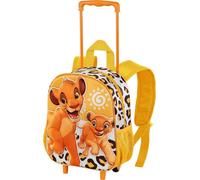 Disney Le Roi Lion Africa-Petit sac à dos 3D avec roulettes, jaune, 26 x 34 cm