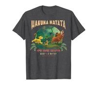 Disney Le Roi Lion Hakuna Matata C'est notre devise Photo de groupe T-Shirt, Homme, Chiné Foncé, XXL