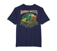 Disney Le Roi Lion Hakuna Matata C'est notre devise Photo de groupe T-Shirt, Homme Grandes tailles, Bleu Marine, 2X Tall