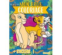 Disney Le Roi Lion - Mon gros coloriage + stickers ! (Simba et Nala) - Collectif - Hemma - broché - Document jeunesse