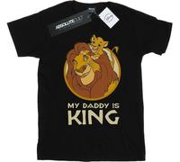 Disney - "Le Roi Lion Mon Papa Est Roi" T-shirt pour filles BI22752 (128) (Noir)