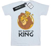 Disney - "Le Roi Lion Mon Papa est Roi" T-shirt pour garçon BI22102 (116) (Blanc)