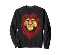 Disney Le Roi Lion Mufasa Painted Big Face Sweatshirt